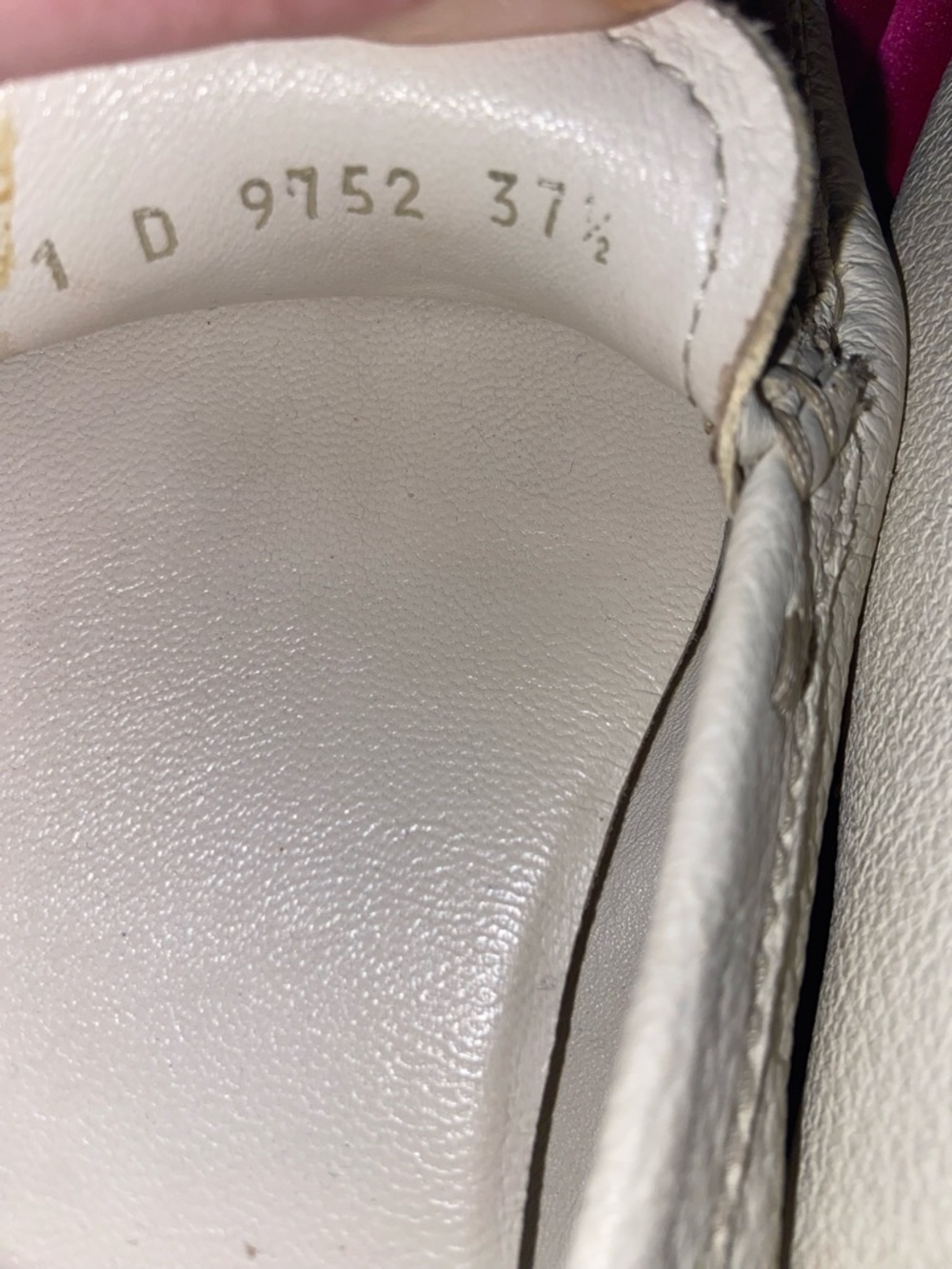Prada White Leather Loafers with Gold Buckle Accent - Picture 9 of 10